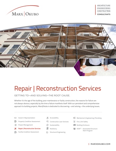Repair | Reconstruction Services brochure