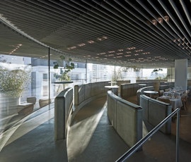 The walkways of the entertainment venue, Stereokitchen, were created using Skraffino concrete microtopping / overlay from Duraamen. (thumbnail)