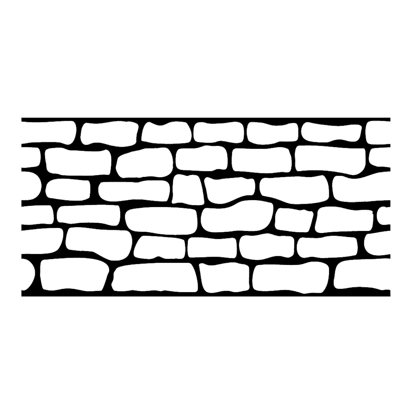 English Cobble Concrete Stencil Duraamen