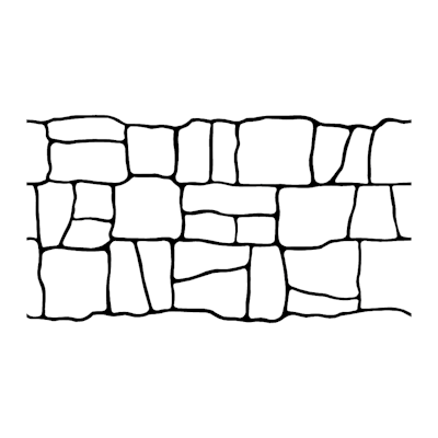 Large Keystone Concrete Stencil