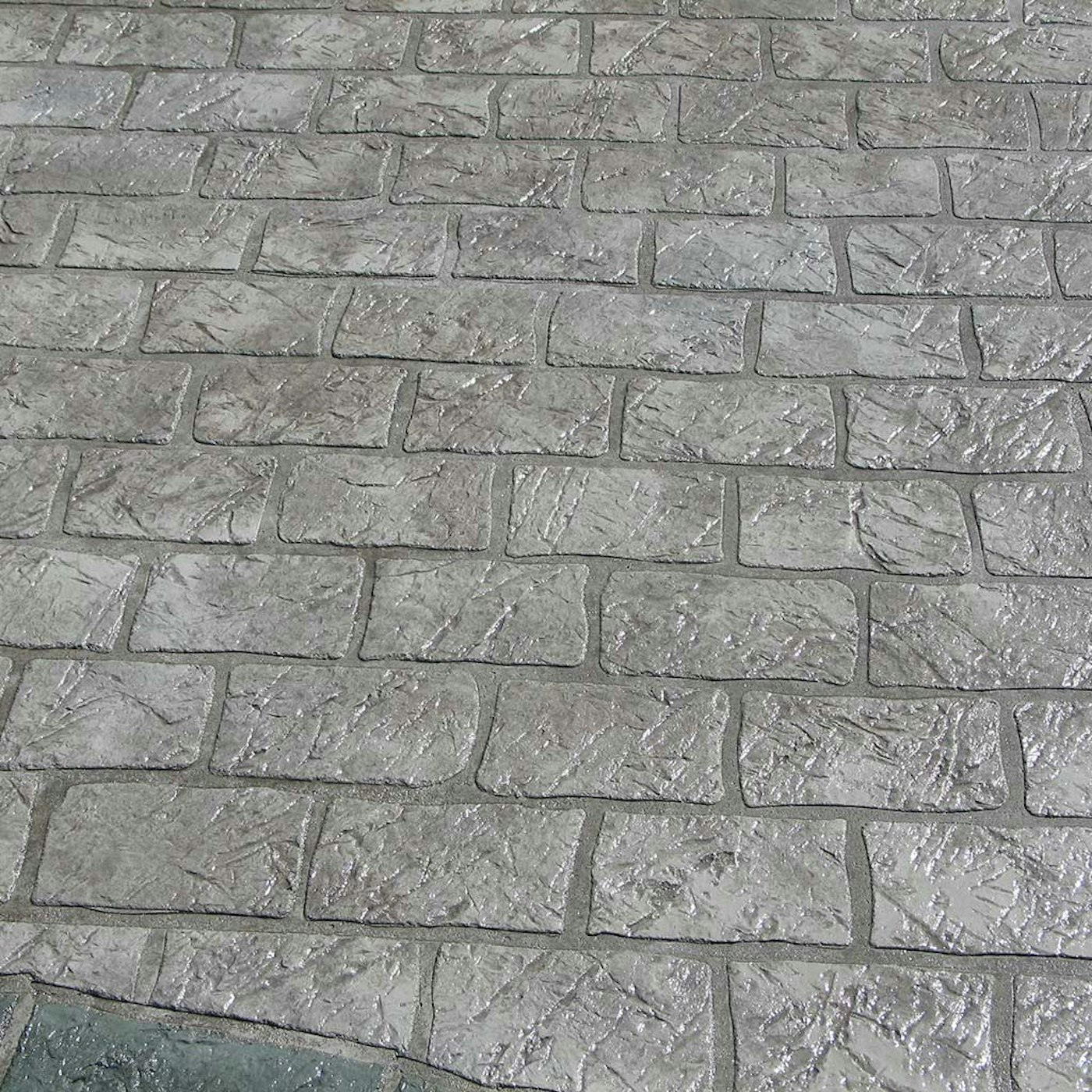Cobble Brick Concrete Stencil | Duraamen