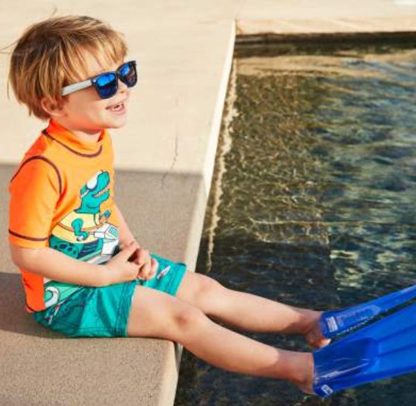 child with sunglasses