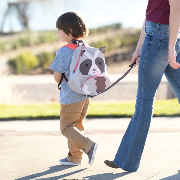 child with harnesses