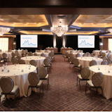 The Cristal Ballroom set up for a conference