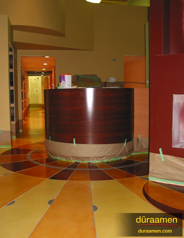 Projects using concrete dyes, water based stains and ...